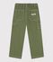 Pantalon carpenter enfant en coton vert OLIVINE