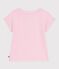 Tee-shirt enfant manches courtes en coton rose