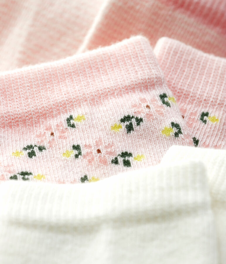 Lot de 3 chaussettes &agrave; motif b&eacute;b&eacute; fille variante 2
