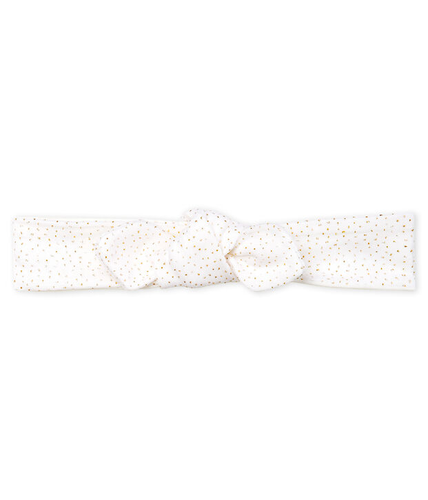 Bandeau enfant fille blanc/rose