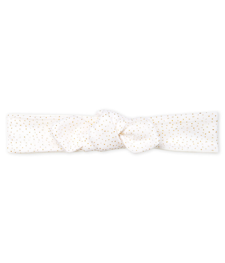 Bandeau enfant fille blanc MARSHMALLOW/rose COPPER