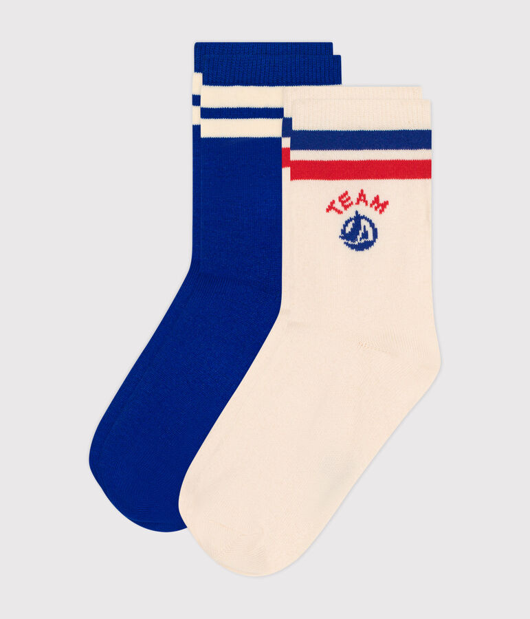 2 paires de chaussettes en coton Team Petit Bateau enfant variante 1