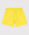 Short enfant en coton uni jaune