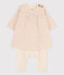 Robe legging imprimée bébé en tubique en coton blanc AVALANCHE/ MULTICO