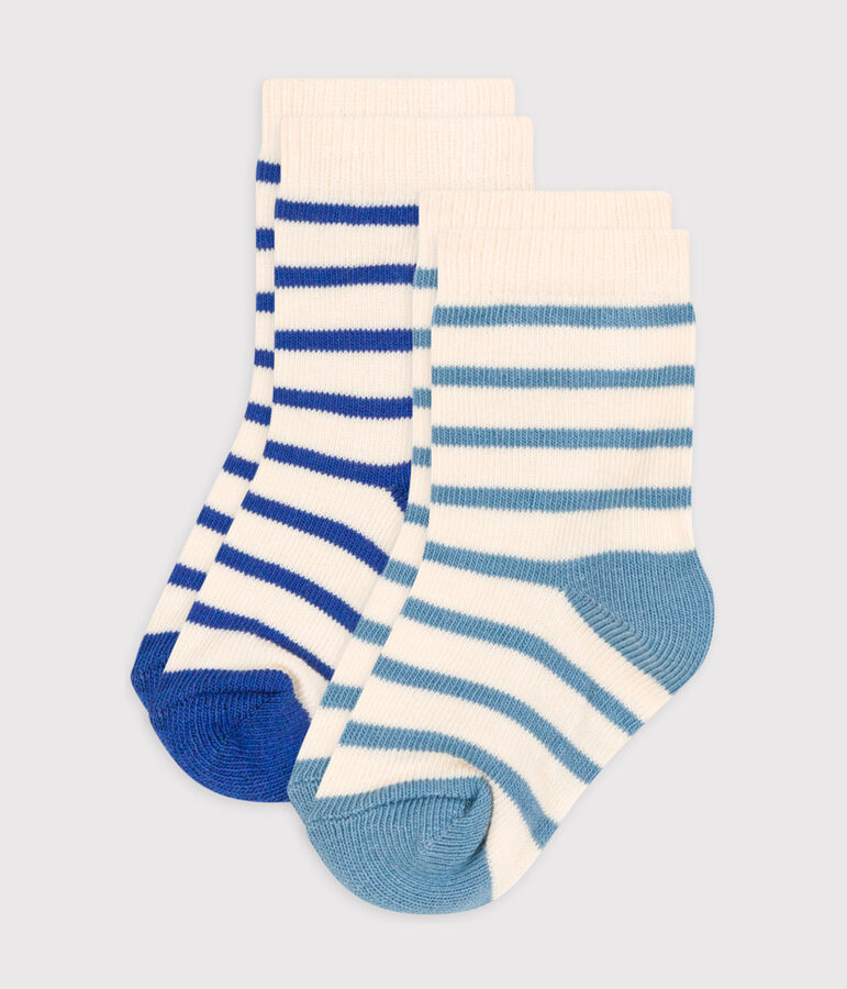 Lot de 2 paires de chaussettes rayures b&eacute;b&eacute; variante 1