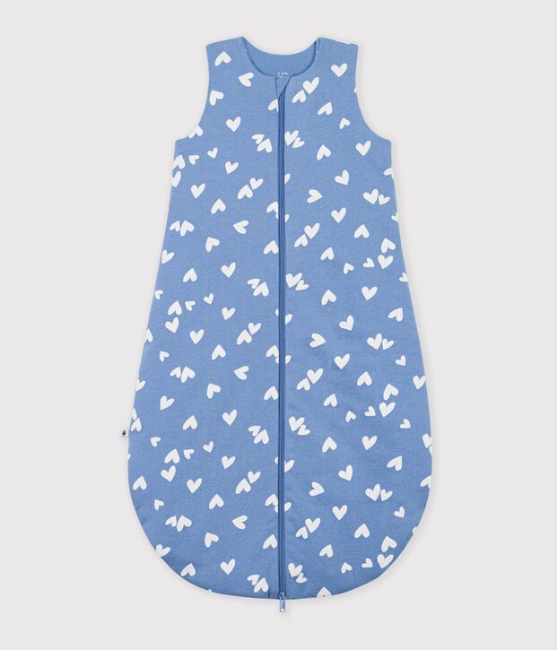 Gigoteuse b&eacute;b&eacute; en coton imprim&eacute; &agrave; c&oelig;urs TOG 2,5 bleu/blanc