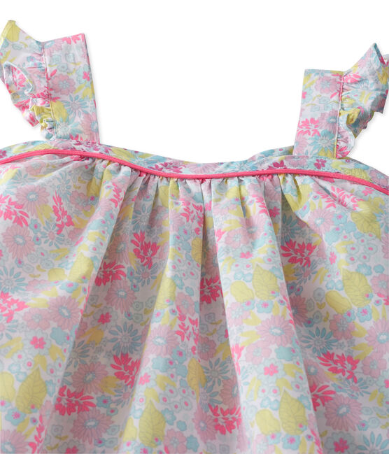 Robe bébé fille imprimée blanc ECUME/blanc MULTICO