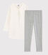 Chemise de nuit étoilée avec legging petite fille en tubique