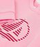 Sweatshirt b&eacute;b&eacute; en coton uni et son logo imprim&eacute; rose clair