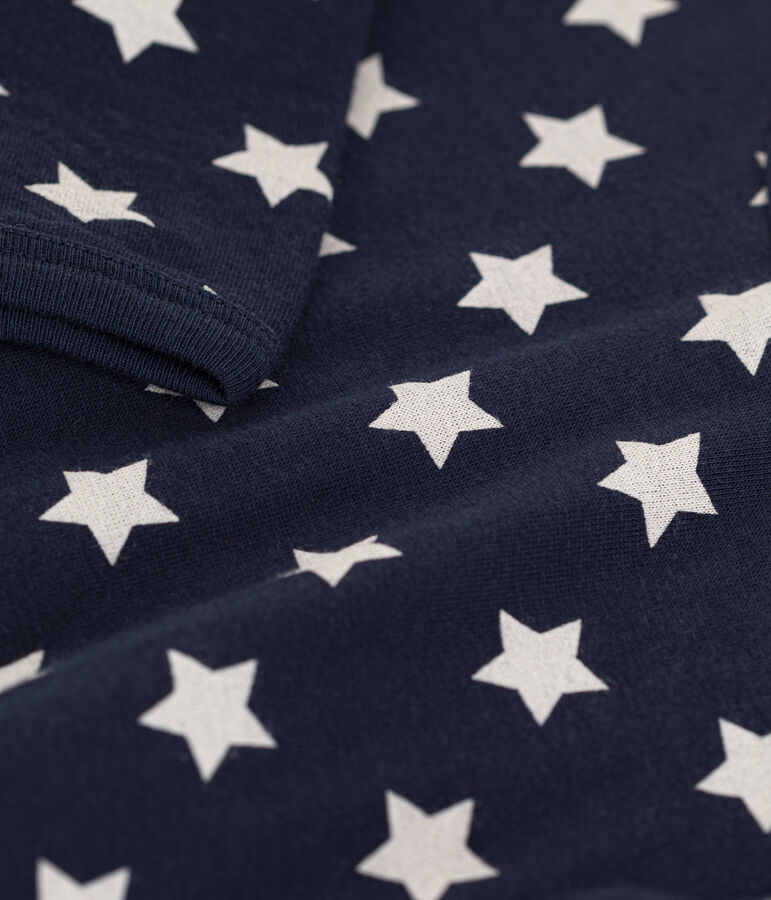 Dors-bien &eacute;toiles en coton bleu SMOKING/blanc MARSHMALLOW