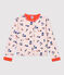 Cardigan en tubique enfant fille blanc MARSHMALLOW/blanc MULTICO