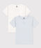 Lot de 2 tee-shirts manches courtes milleraies petit garçon en coton variante 1