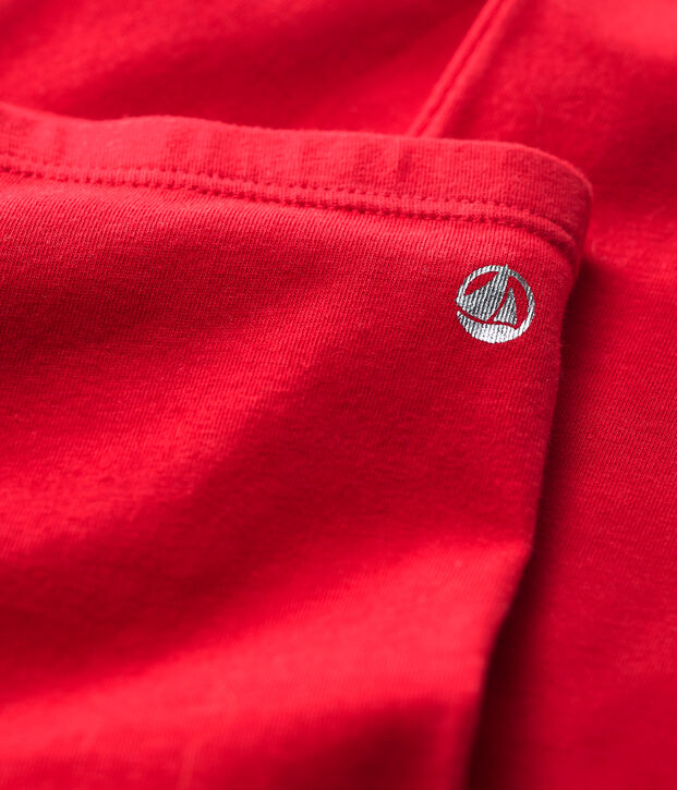 Legging en jersey &eacute;lasthanne enfant fille rouge