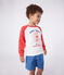 Sweatshirt enfant en coton imprimé rouge MARSHMALLOW/ SPI