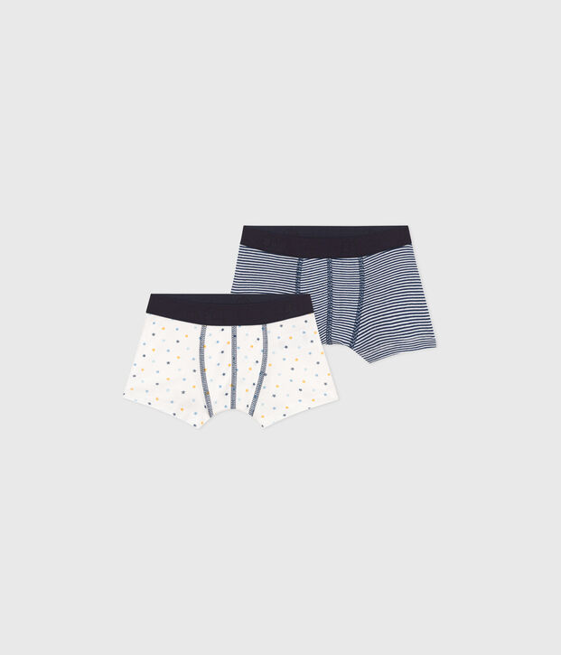 Lot de 2 boxers en coton multicouleur