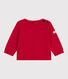 Pull marin bébé en laine et coton uni