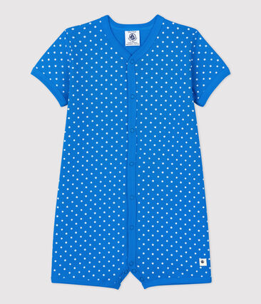 PETIT BATEAU - Combicourt bébé imprimé pois en coton biologique