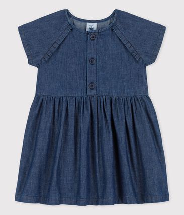 PETIT BATEAU - Robe en denim léger bio bébé