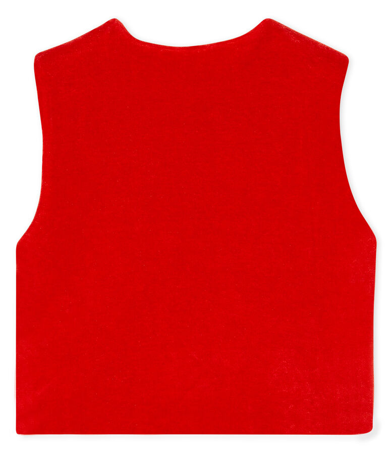 Gilet sans manches b&eacute;b&eacute; gar&ccedil;on rouge