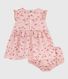 Robe bébé en coton sans manche avec son bloomer