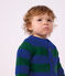 Cardigan b&eacute;b&eacute; en tricot laine et coton ray&eacute; multicouleur/vert