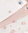 Lot de 3 bodies manches courtes fleurs en coton bébé variante 1
