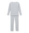 Pyjama petit garçon coupe ajustée gris POUSSIERE/bleu MEDIEVAL