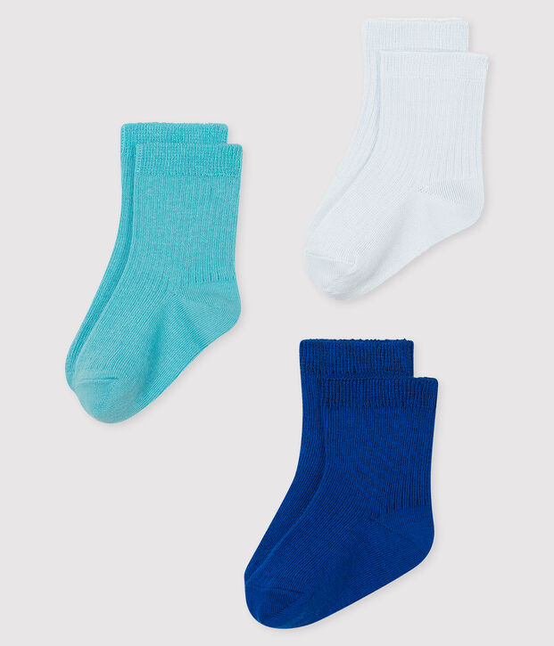 Lot de 3 paires de chaussettes b&eacute;b&eacute; multicouleur