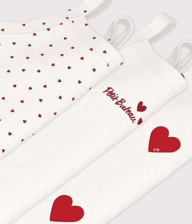 Lot de 3 bodies &agrave; bretelles b&eacute;b&eacute; multicouleur