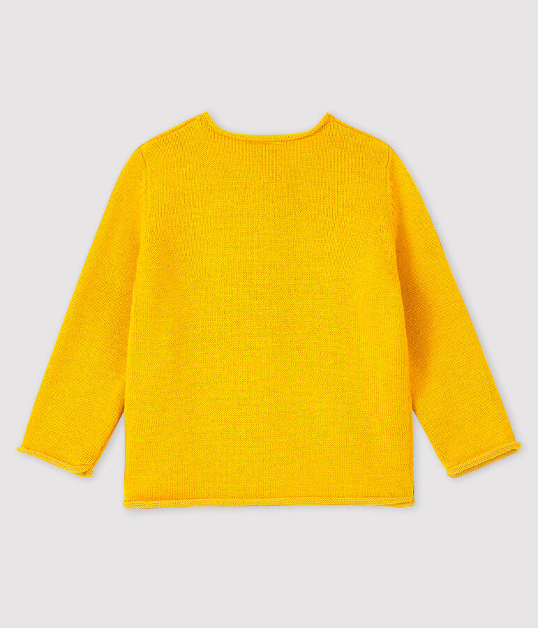 Cardigan manches longues b&eacute;b&eacute; fille jaune BOUDOR