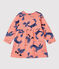 Robe imprimé animaux en molleton bébé rose PAPAYE/ MULTICO
