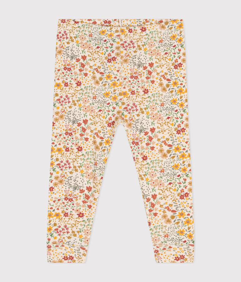 Legging en coton b&eacute;b&eacute; blanc AVALANCHE/ MULTICO