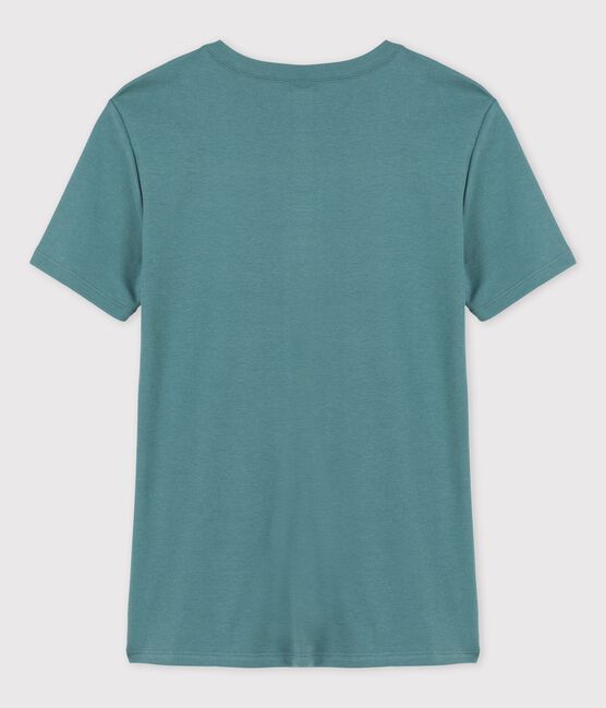Tee-shirt L'ICONIQUE col rond en coton Femme vert BRUT