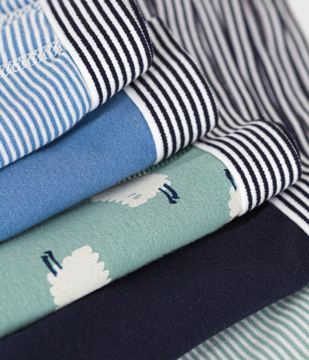 Lot de 5 boxers mouton en coton enfant multicouleur