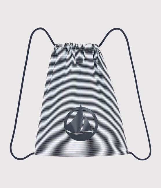 Sac à dos enfant fille/garçon bleu SMOKING/blanc MARSHMALLOW