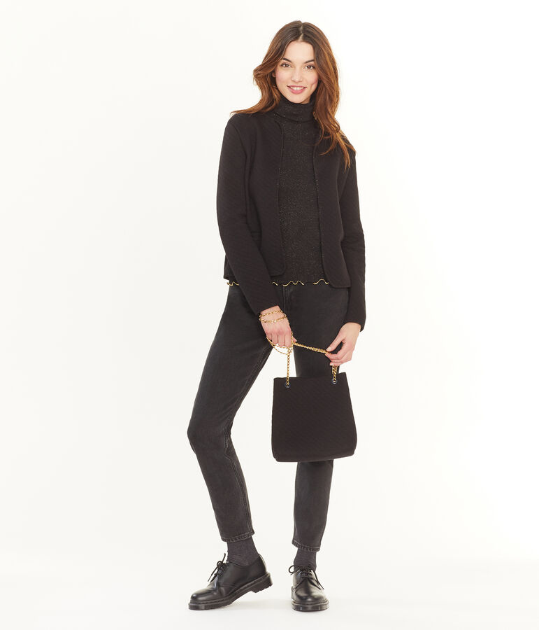 Sac &agrave; main femme noir NOIR/jaune OR