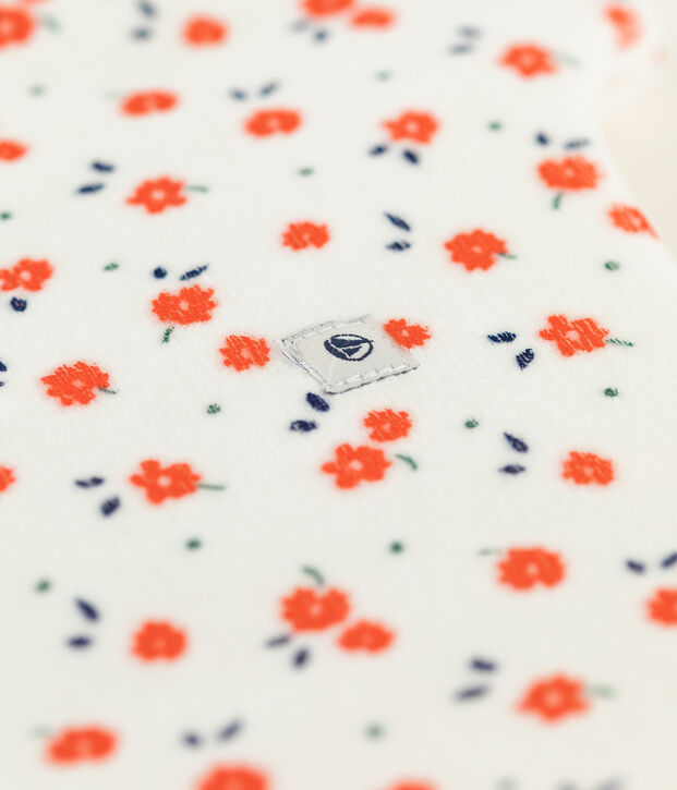 Gigoteuse b&eacute;b&eacute; en velours. blanc/multicouleur