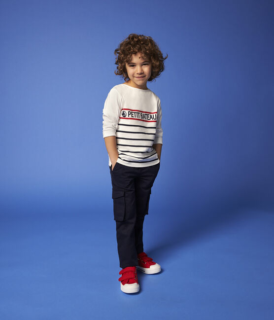 Tee-shirt en jersey enfant fille - garçon blanc MARSHMALLOW