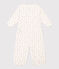 Combisac imprimé en coton blanc MARSHMALLOW/blanc MULTICO