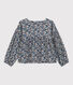 Blouse imprimée en gaze de coton enfant fille