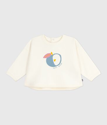 Sweatshirt bébé en coton doux et chaud motif pomme