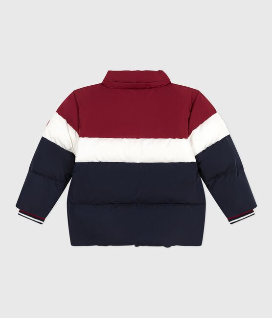 Doudoune enfant unie colorblock bleu SMOKING/blanc MULTICO