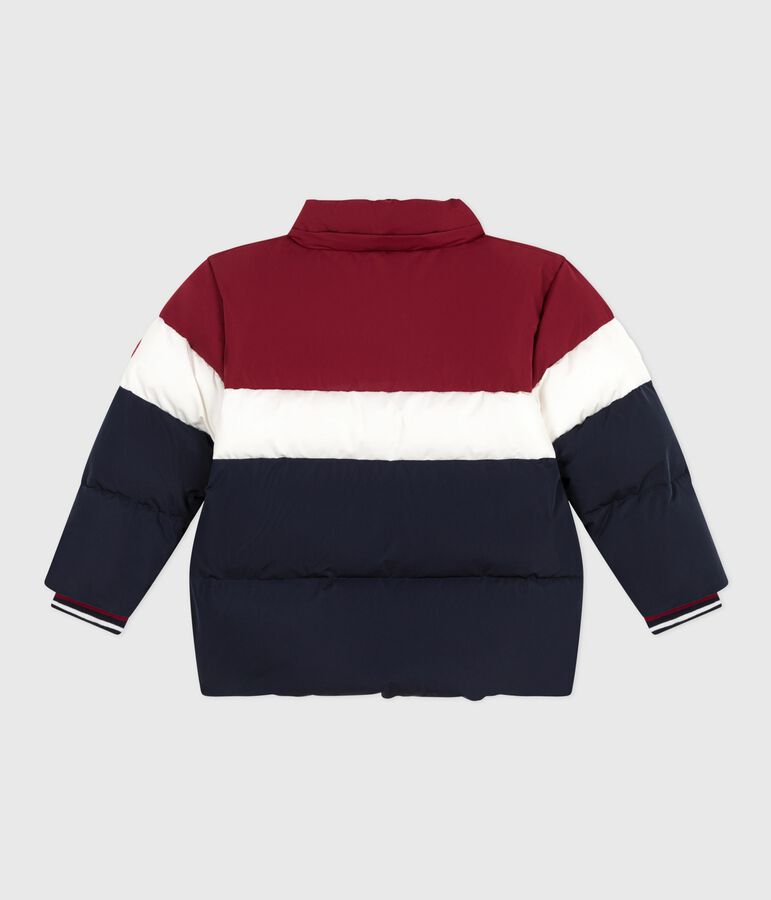 Doudoune enfant unie colorblock bleu SMOKING/blanc MULTICO