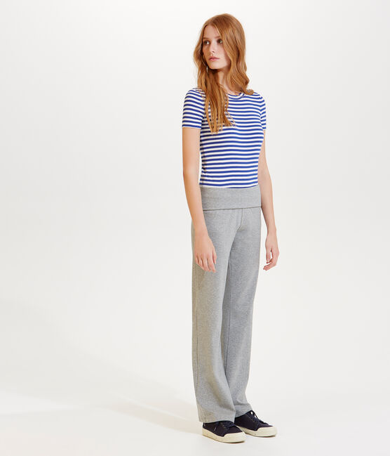 Pantalon danseuse femme en jersey lycra uni gris Subway Chine