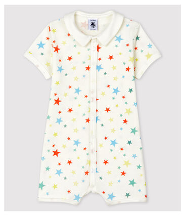 PETIT BATEAU - Combicourt à étoiles multicolores en coton biologique