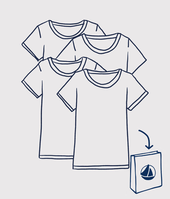 Lot surprise de 4 Tee-shirts manches courtes fille variante 1