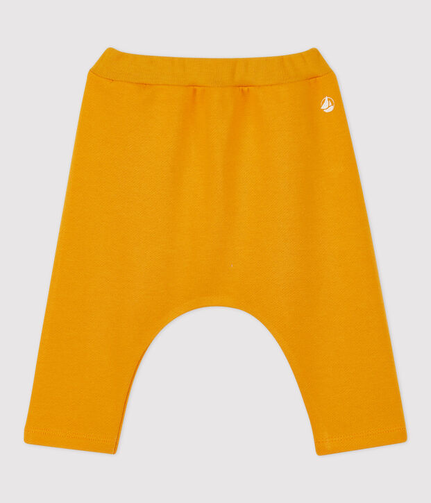 Pantalon en molleton b&eacute;b&eacute;. jaune