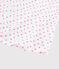 Chemise de nuit pois roses fille-femme en coton blanc MARSHMALLOW/rose GRETEL