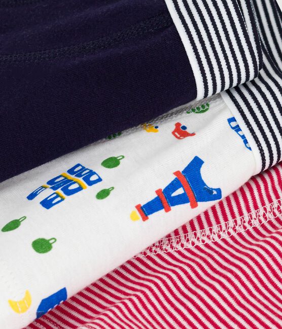 Lot de boxers enfant en coton imprimé Paris variante 1