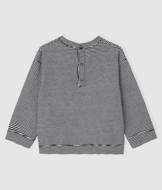 Tee-shirt b&eacute;b&eacute; gar&ccedil;on bleu/blanc